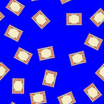 Seamless pattern Vintage circus carnival poster banner with blank space Illustrazione stock