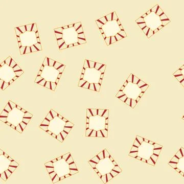 Seamless pattern Vintage circus poster design with blank frame background イラスト素材