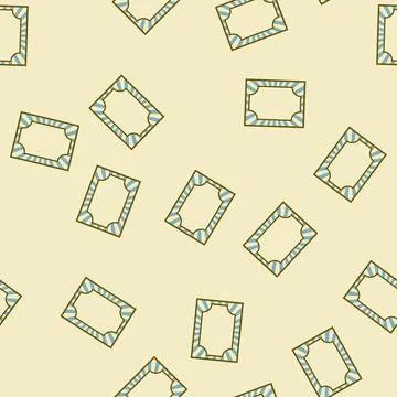 Seamless pattern Vintage circus poster design frame blank template Illustrazione stock