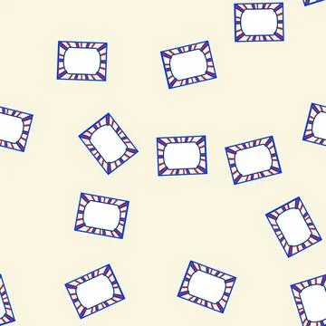 Seamless pattern Vintage circus style blank frame banner template Stock Illustration