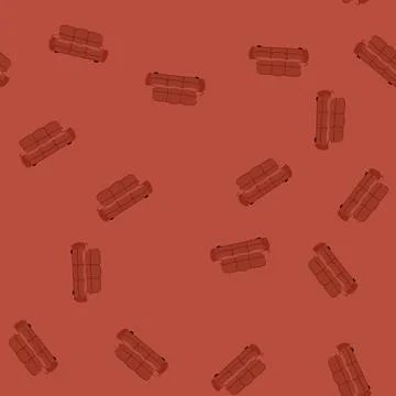 Seamless pattern vintage couch leather cartoon vector Stock Illustration