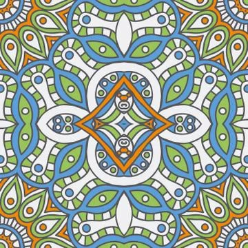 Seamless pattern. Vintage decorative elements Stock Illustration