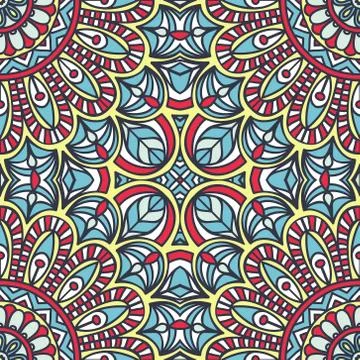 Seamless pattern. Vintage decorative elements Stock Illustration