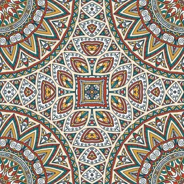 Seamless pattern. Vintage decorative elements Stock Illustration
