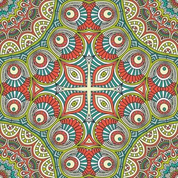 Seamless pattern. Vintage decorative elements Stockillustratie