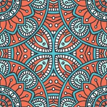 Seamless pattern. Vintage decorative elements Stock Illustration