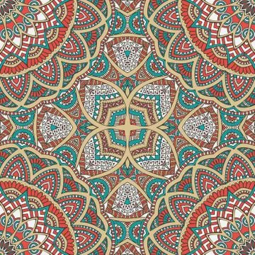 Seamless pattern. Vintage decorative elements Stock Illustration