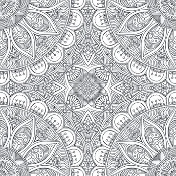 Seamless pattern. Vintage decorative elements Stock Illustration