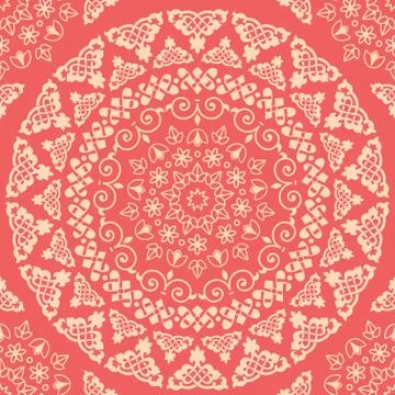 Seamless pattern. Vintage decorative elements Stock Illustration