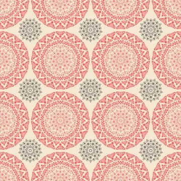 Seamless pattern. Vintage decorative elements Stock Illustration