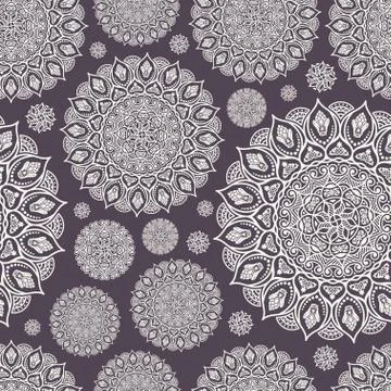 Seamless pattern. Vintage decorative elements Illustrazione stock