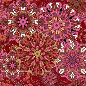 Seamless pattern. Vintage decorative elements. Stock Illustration