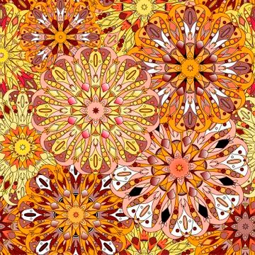 Seamless pattern. Vintage decorative elements. Stock Illustration