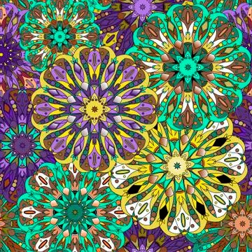 Seamless pattern. Vintage decorative elements. Stockillustratie