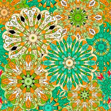 Seamless pattern. Vintage decorative elements. Stock Illustration