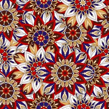 Seamless pattern. Vintage decorative elements. Hand drawn background. Islam,  Illustrazione stock