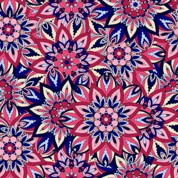 Seamless pattern. Vintage decorative elements. Hand drawn background. Islam,  Illustrazione stock