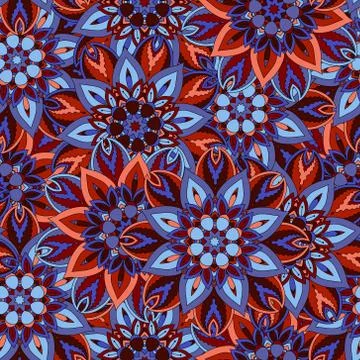 Seamless pattern. Vintage decorative elements. Hand drawn background. Islam,  Stock Illustration