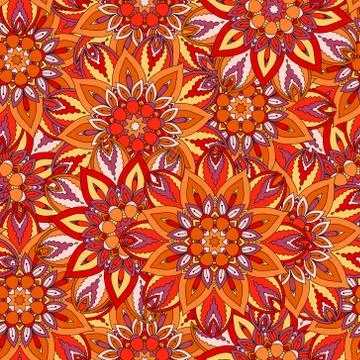 Seamless pattern. Vintage decorative elements. Hand drawn background. Islam,  Illustrazione stock