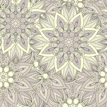 Seamless pattern. Vintage decorative elements. Hand drawn background. Islam Illustrazione stock