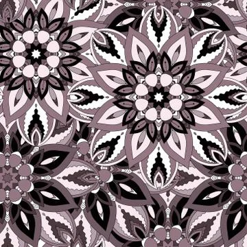 Seamless pattern. Vintage decorative elements. Hand drawn background. Islam 스톡 일러스트