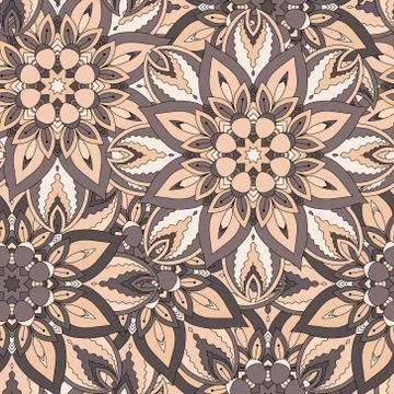 Seamless pattern. Vintage decorative elements. Hand drawn background. Islam Illustrazione stock