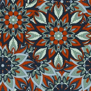 Seamless pattern. Vintage decorative elements. Hand drawn background. Islam Stock Illustration