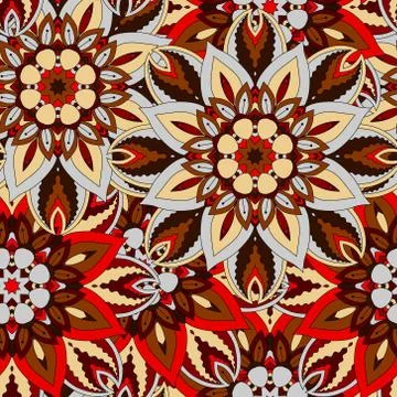 Seamless pattern. Vintage decorative elements. Hand drawn background. Islam 스톡 일러스트