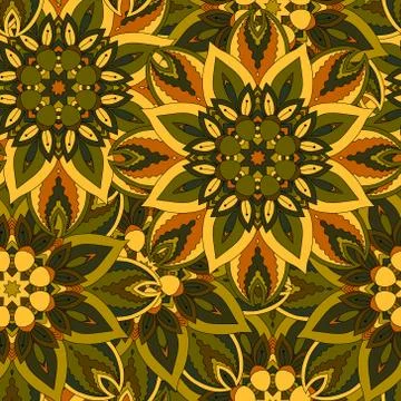 Seamless pattern. Vintage decorative elements. Hand drawn background. Islam Stock Illustration
