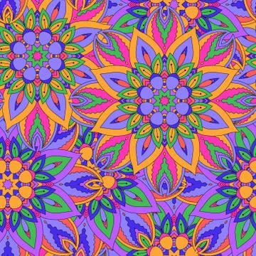 Seamless pattern. Vintage decorative elements. Hand drawn background. Islam Stock Illustration