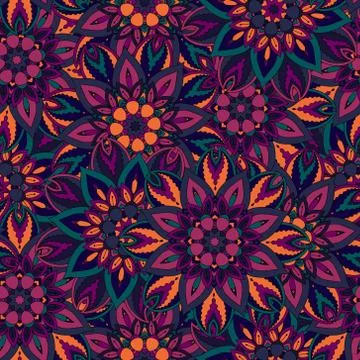 Seamless pattern. Vintage decorative elements. Hand drawn background. Islam 스톡 일러스트