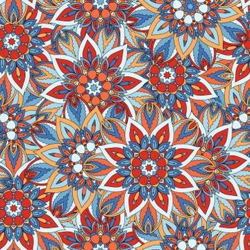 Seamless pattern. Vintage decorative elements. Hand drawn background. Islam Stock Illustration