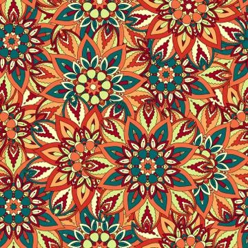 Seamless pattern. Vintage decorative elements. Hand drawn background. Islam Illustrazione stock