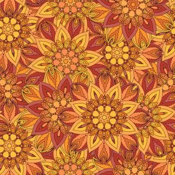 Seamless pattern. Vintage decorative elements. Hand drawn background. Islam 스톡 일러스트