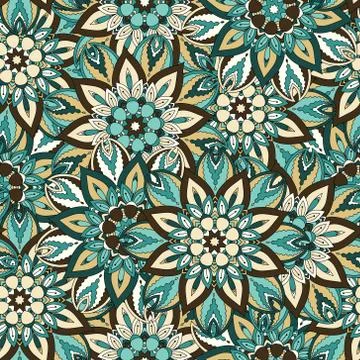 Seamless pattern. Vintage decorative elements. Hand drawn background. Islam Illustrazione stock