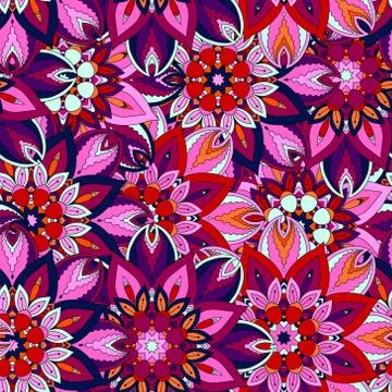 Seamless pattern. Vintage decorative elements. Hand drawn background. Islam Stock Illustration