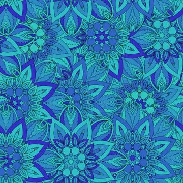 Seamless pattern. Vintage decorative elements. Hand drawn background. Islam,  Stock Illustration