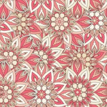 Seamless pattern. Vintage decorative elements. Hand drawn background. Islam,  Stock Illustration