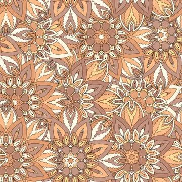 Seamless pattern. Vintage decorative elements. Hand drawn background. Islam,  Illustrazione stock