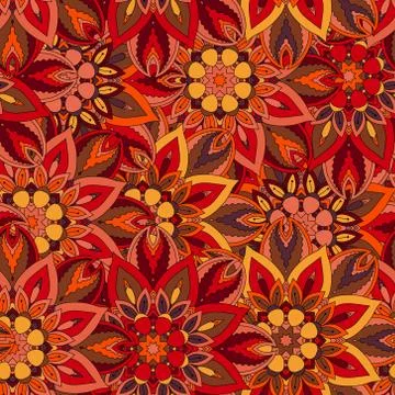 Seamless pattern. Vintage decorative elements. Hand drawn background. Islam,  Stock Illustration