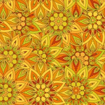 Seamless pattern. Vintage decorative elements. Hand drawn background. Islam,  Stock Illustration