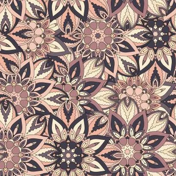 Seamless pattern. Vintage decorative elements. Hand drawn background. Islam,  Illustrazione stock
