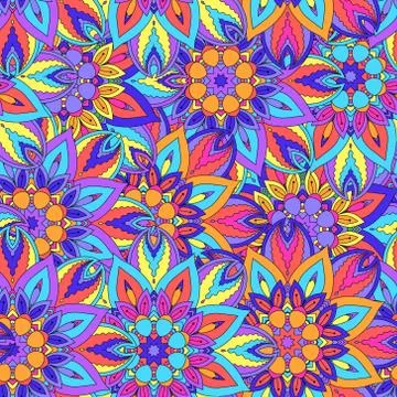 Seamless pattern. Vintage decorative elements. Hand drawn background. Islam,  스톡 일러스트