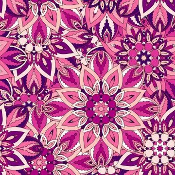 Seamless pattern. Vintage decorative elements. Hand drawn background. Islam,  Stock Illustration