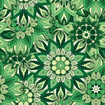 Seamless pattern. Vintage decorative elements. Hand drawn background. Islam,  Stock Illustration