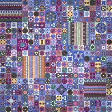 Seamless pattern. Vintage decorative elements. Hand drawn background. Islam,  Stock Illustration