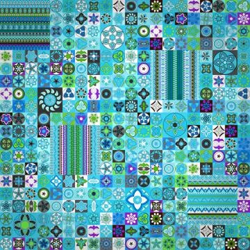 Seamless pattern. Vintage decorative elements. Hand drawn background. Islam,  Stock Illustration