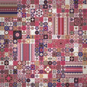 Seamless pattern. Vintage decorative elements. Hand drawn background. Islam,  스톡 일러스트