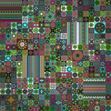 Seamless pattern. Vintage decorative elements. Hand drawn background. Islam,  Stock Illustration