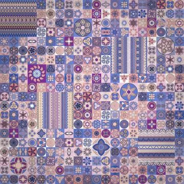 Seamless pattern. Vintage decorative elements. Hand drawn background. Islam,  Illustrazione stock